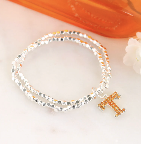 Collegiate Logo Silver Bracelet Set