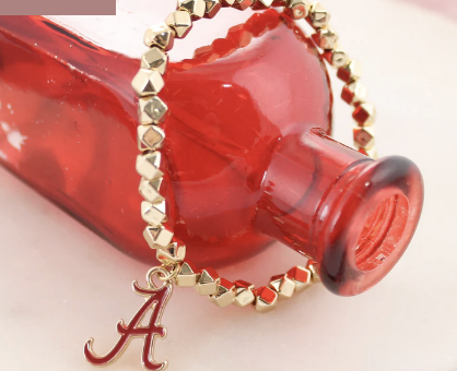 Collegiate Logo Gold Bracelet