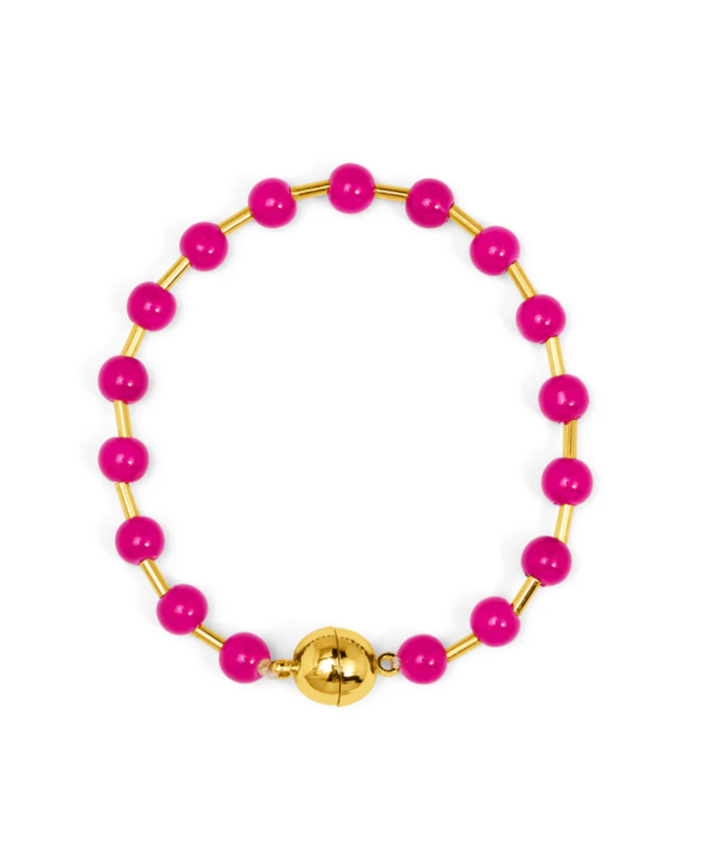 Magnetic Lucite Bead Bracelet