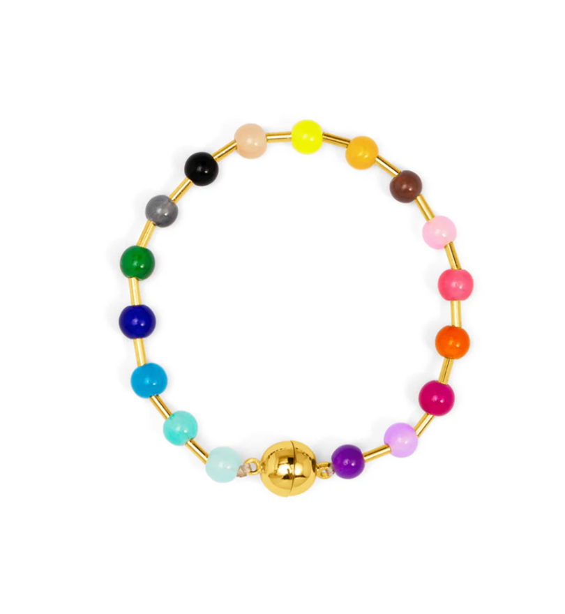 Magnetic Lucite Bead Bracelet