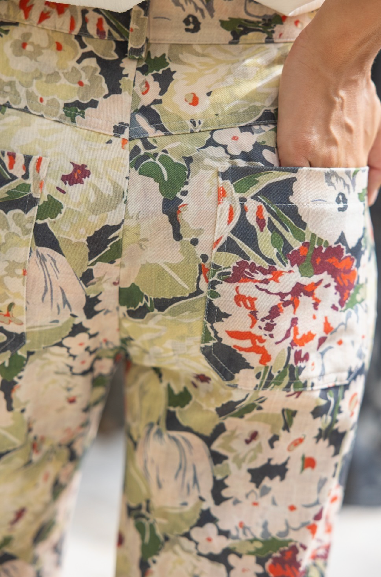 Floral Wide-Leg Statement Pants