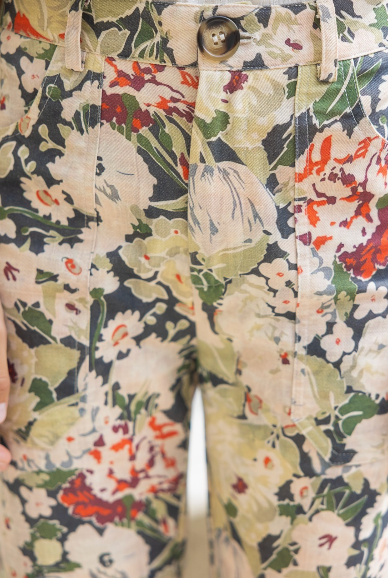 Floral Wide-Leg Statement Pants