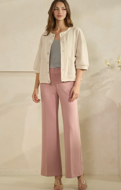 Soft Cotton Modal Front Button Pocket Cardigan