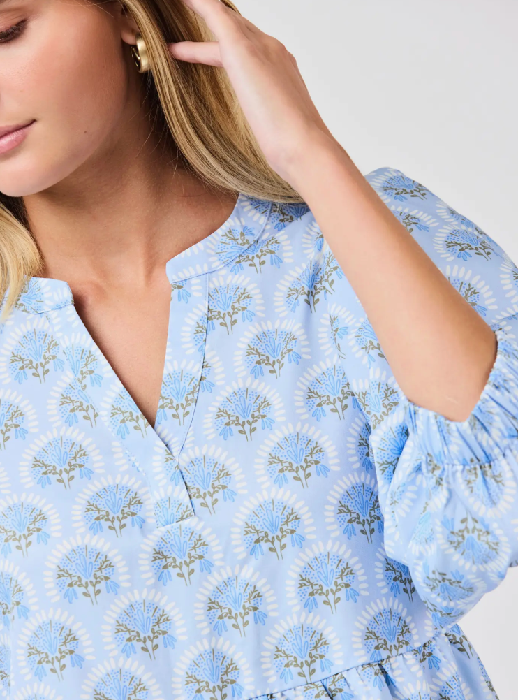 Cooper Dress | Botanica Blooms Blue