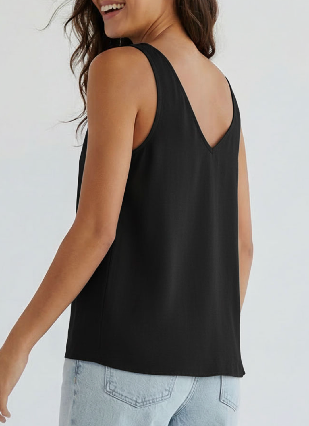 Silky 3d Twisted Flower Detail Tank Top / 4 colors