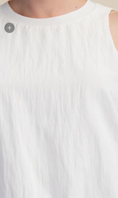 Sleeveless Bubble Hem Top / 3 colors