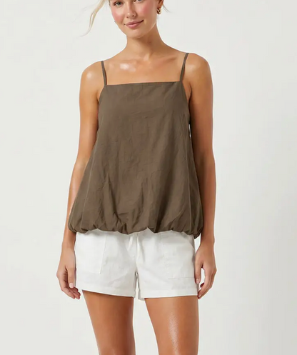 Cami Top with Bubble Hem / 2 colors