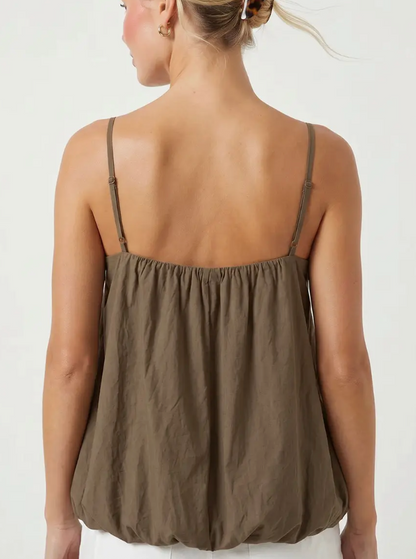 Cami Top with Bubble Hem / 2 colors