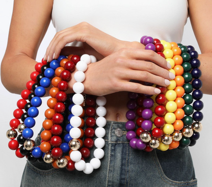 Game Day Chunky Bead Necklace
