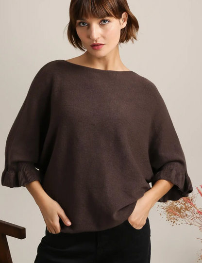 Boatneck Cashmere Blend Sweater