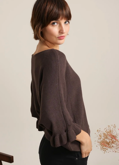 Boatneck Cashmere Blend Sweater