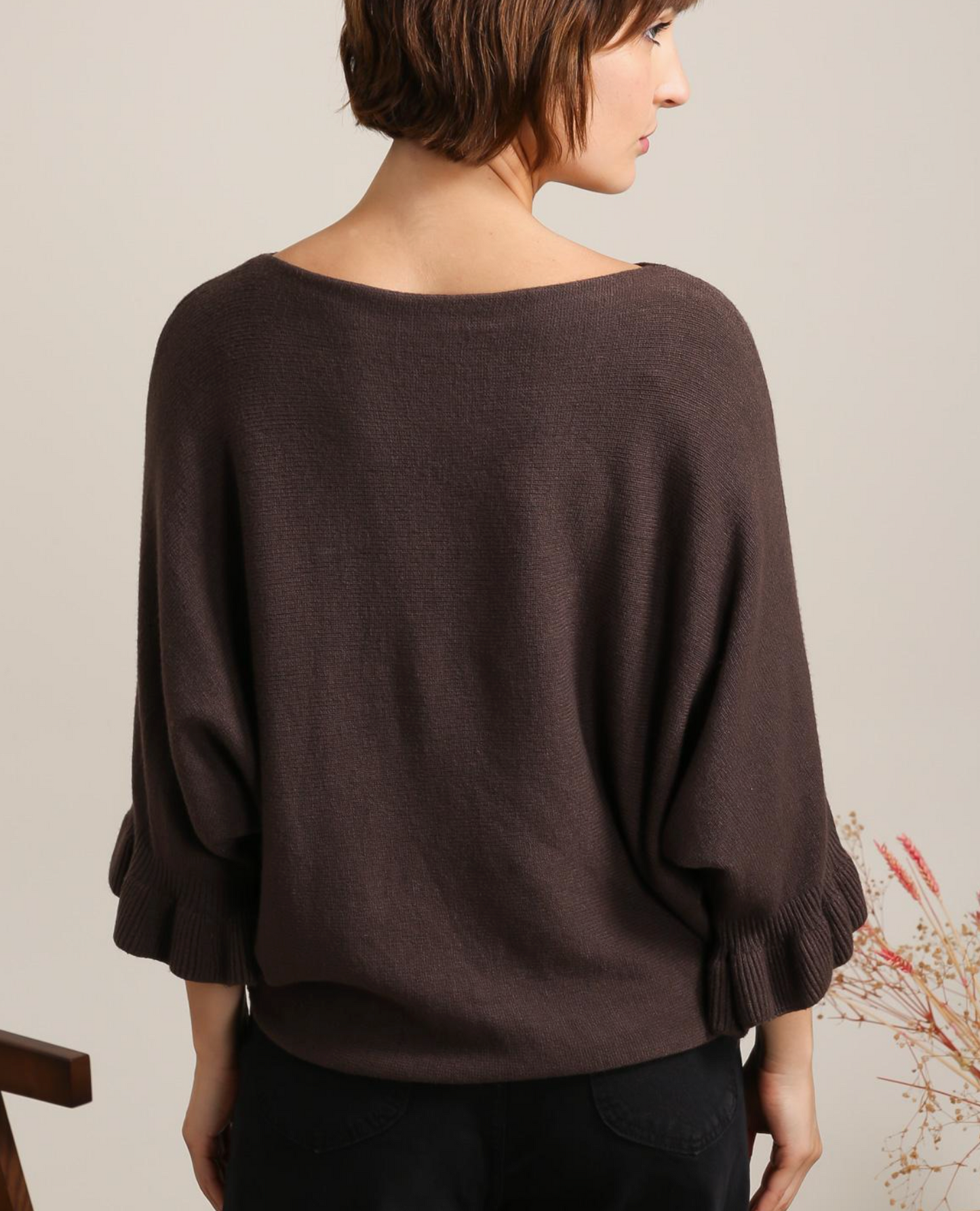 Boatneck Cashmere Blend Sweater
