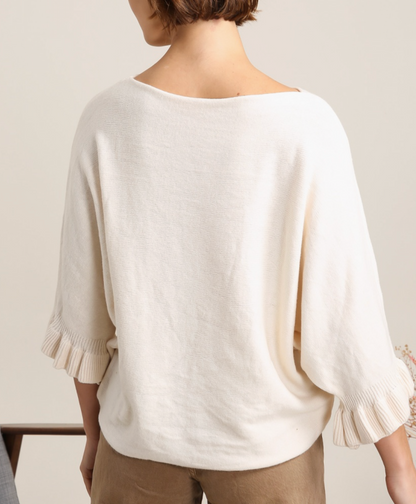 Boatneck Cashmere Blend Sweater
