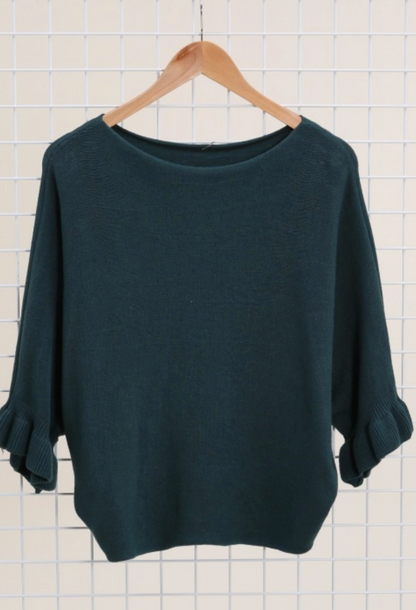 Boatneck Cashmere Blend Sweater