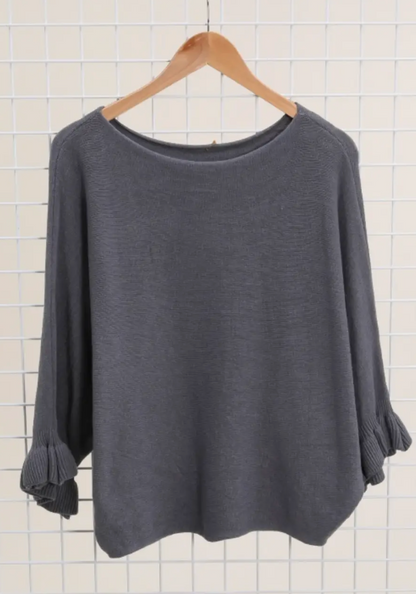Boatneck Cashmere Blend Sweater