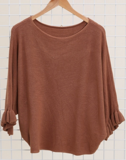 Boatneck Cashmere Blend Sweater
