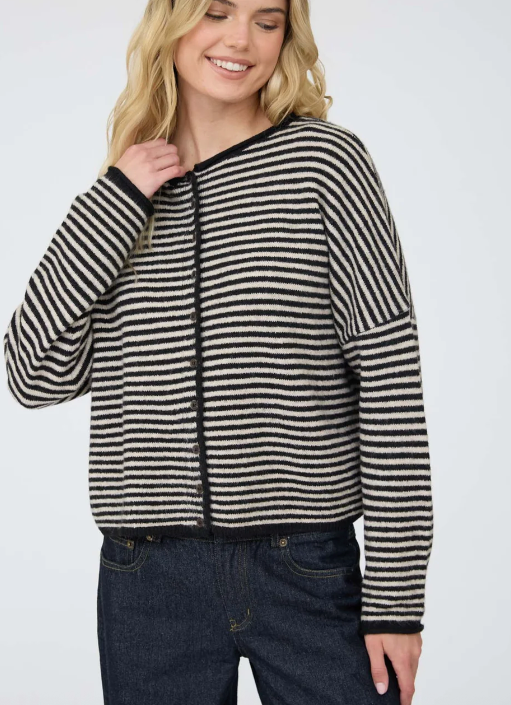 The Classic Stripe Cardigan Sweater / 5 colors