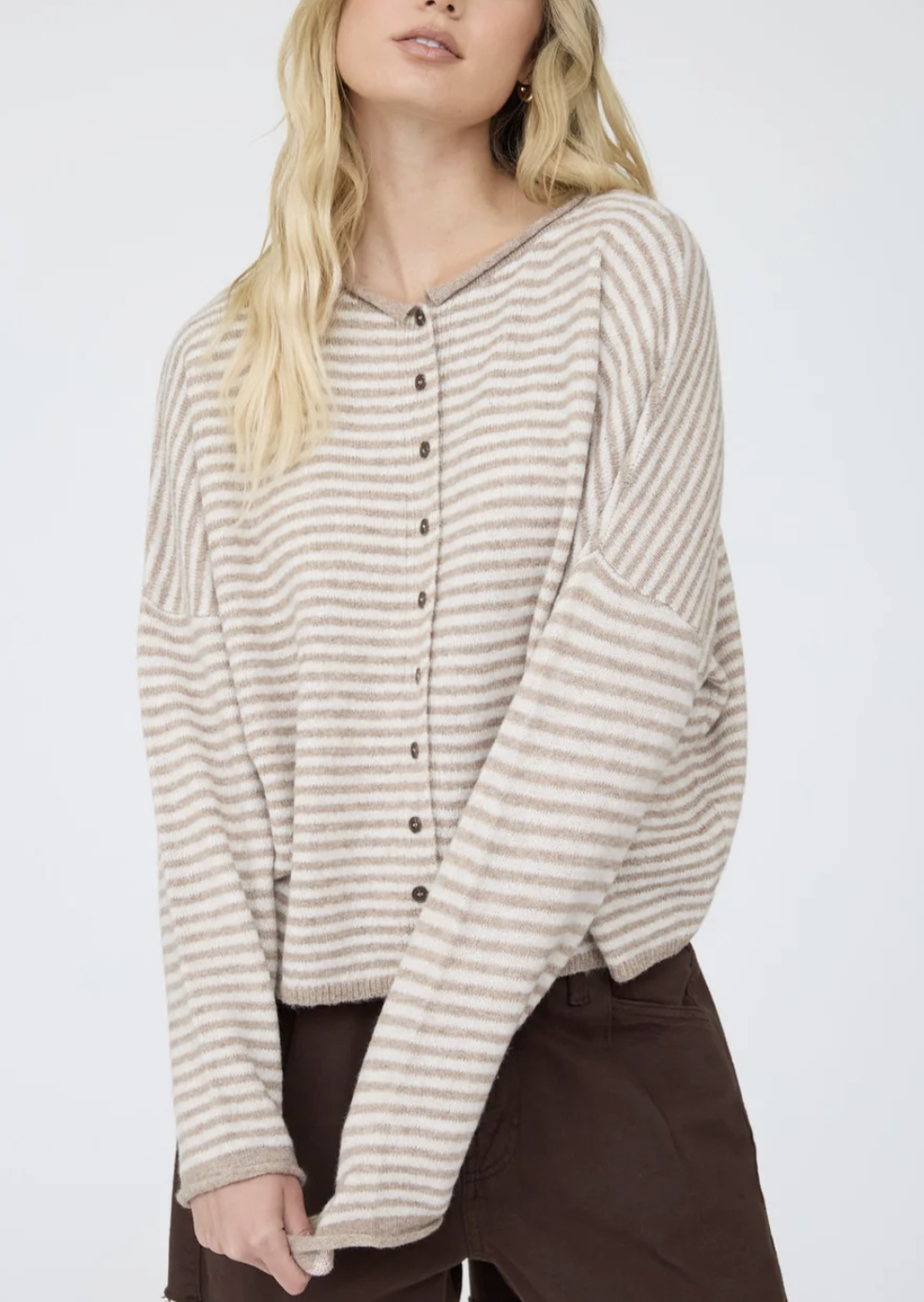 The Classic Stripe Cardigan Sweater / 5 colors
