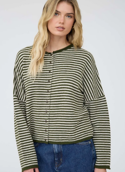 The Classic Stripe Cardigan Sweater / 5 colors