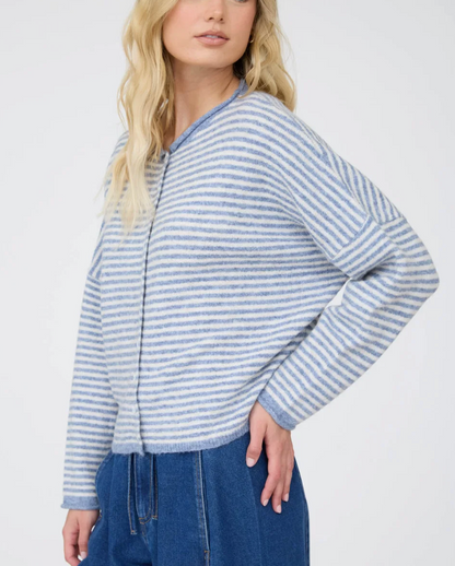 The Classic Stripe Cardigan Sweater / 5 colors