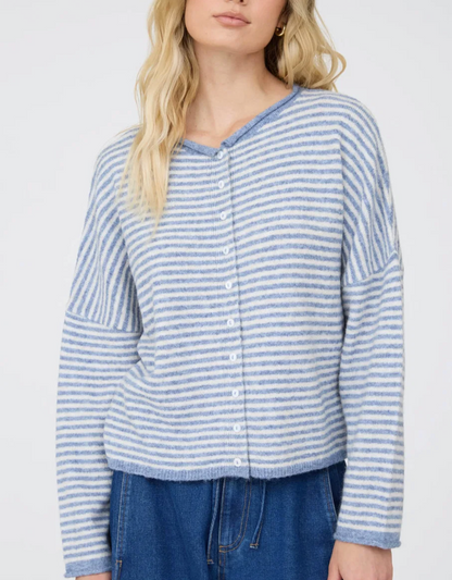 The Classic Stripe Cardigan Sweater / 5 colors