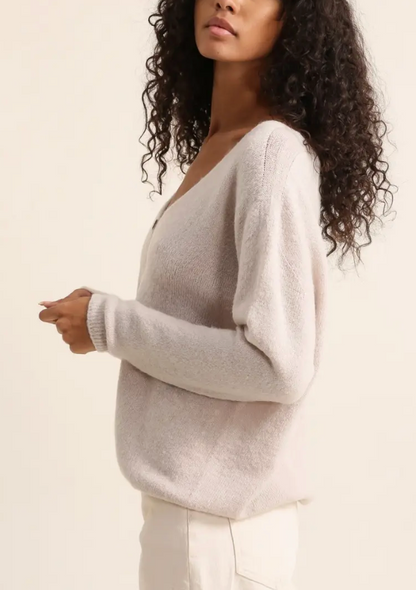 Made in Italy Alpaca V-Neck Cardigan / 3 colors