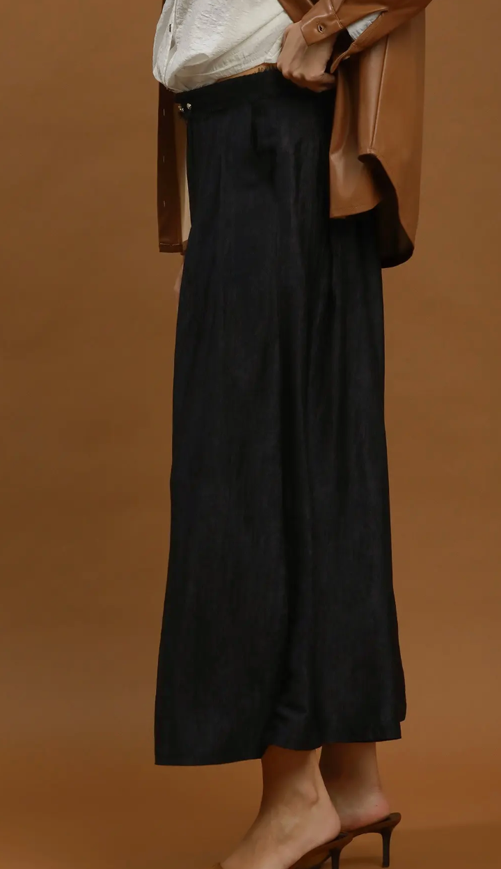 Umgee Pleated Wide-Leg Pants