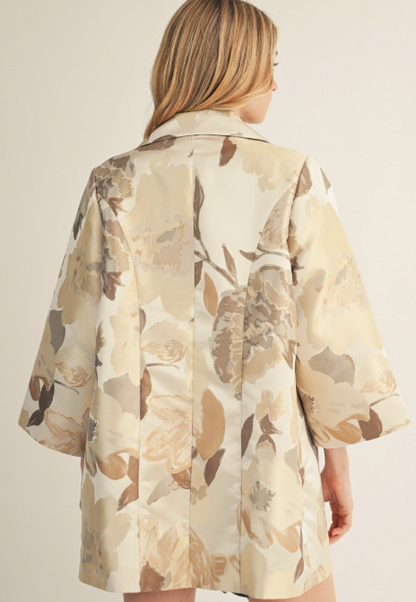 Jodifl  Take me to town jacquard print kimono jacket