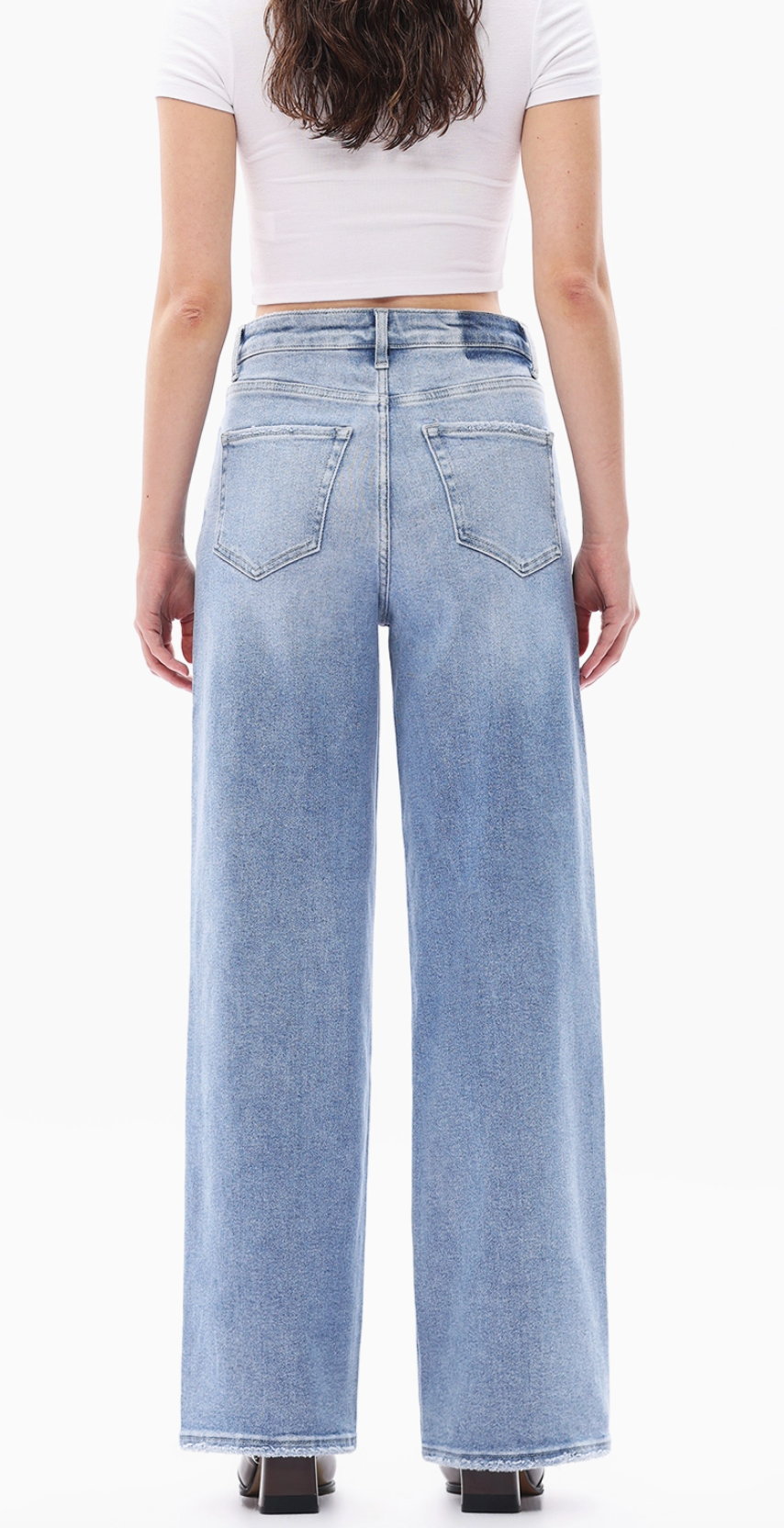 High Rise Relaxed Stretch Tapered Jeans