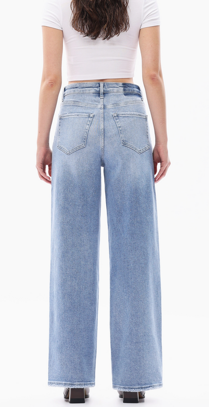 High Rise Relaxed Stretch Tapered Jeans