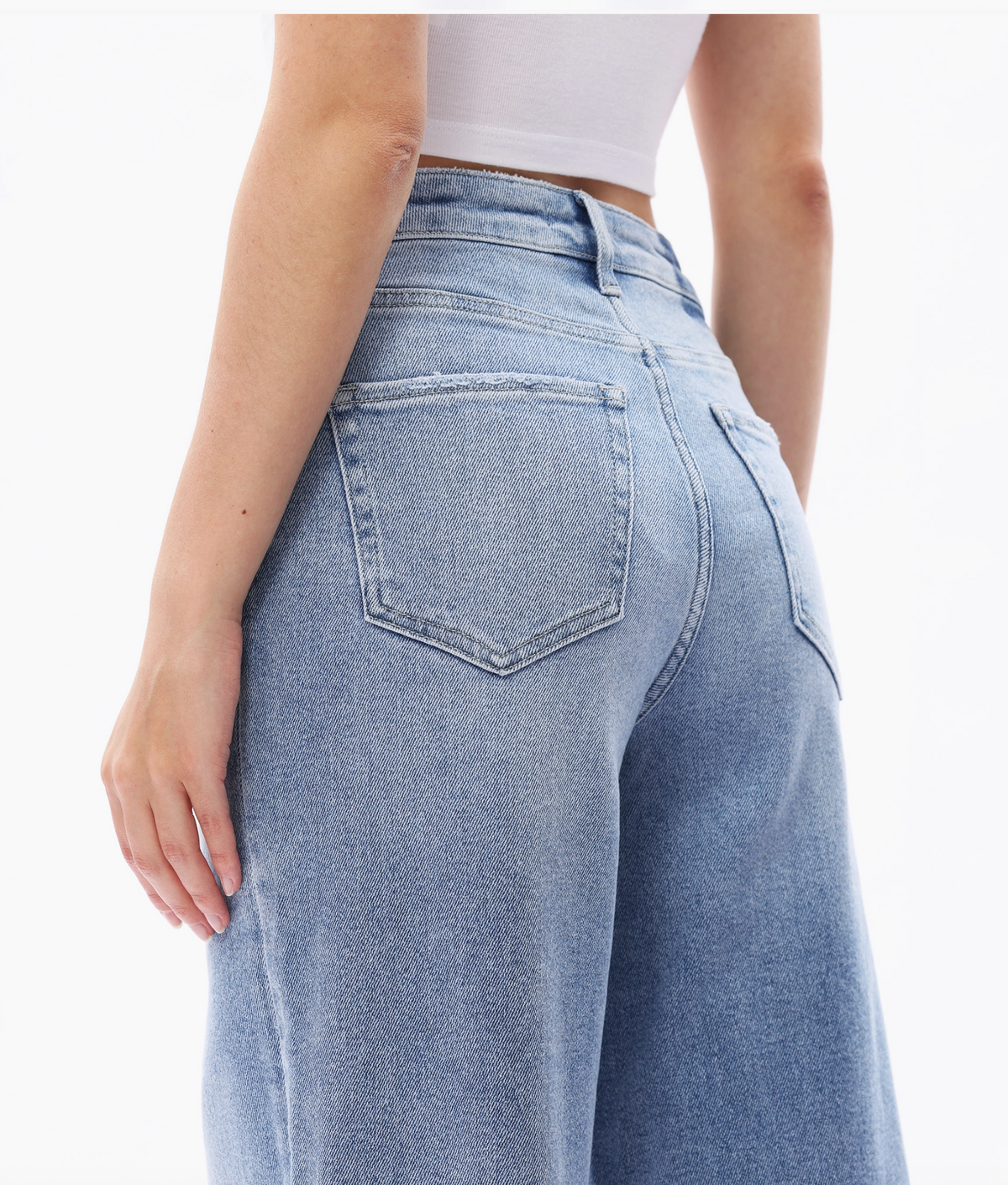 High Rise Relaxed Stretch Tapered Jeans