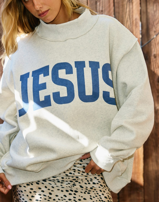 Reversible Mock Sweathirt "Jesus" and "God is Good"