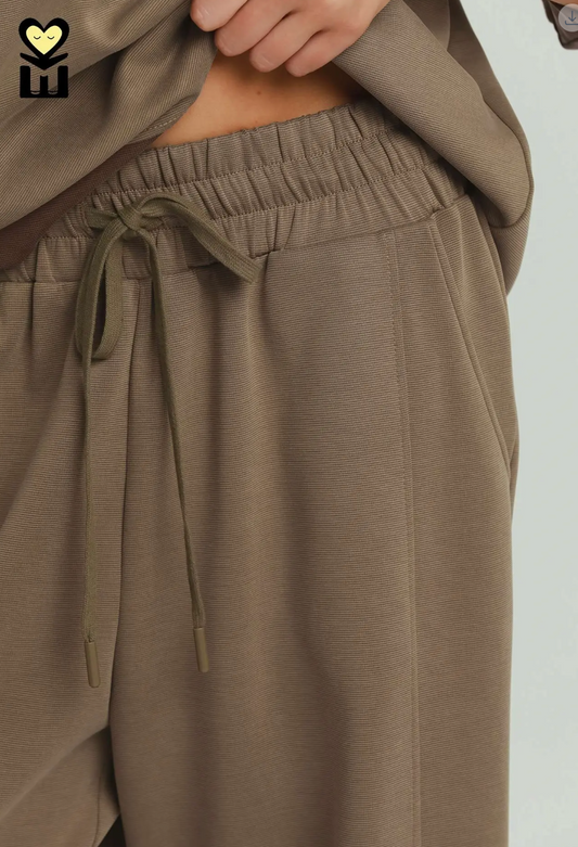 Umgee CLOUDKNIT & Modal Tencel Pants Brown