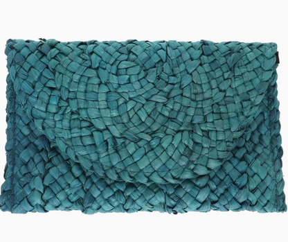 Straw Woven Raffia Clutch Handbag / 5 colors