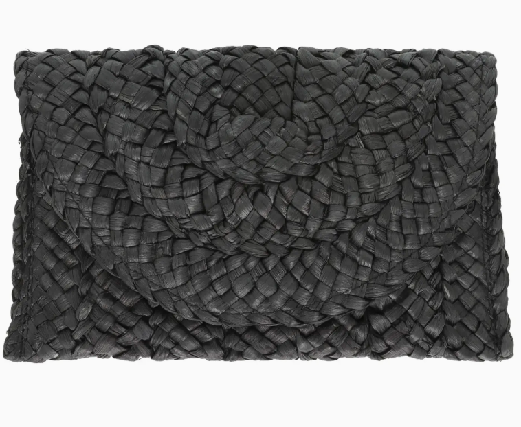 Straw Woven Raffia Clutch Handbag / 5 colors