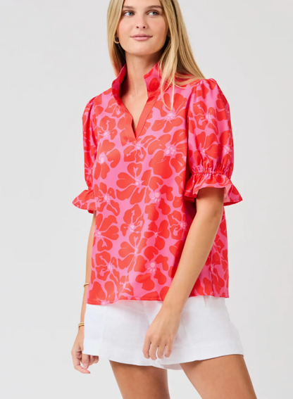The Jessica Top Garden Samba Pink