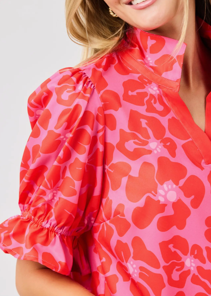 The Jessica Top Garden Samba Pink