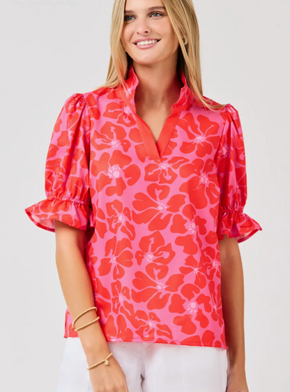 The Jessica Top Garden Samba Pink