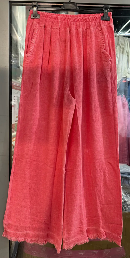 Italian Linen Trouser Pant / 7 colors