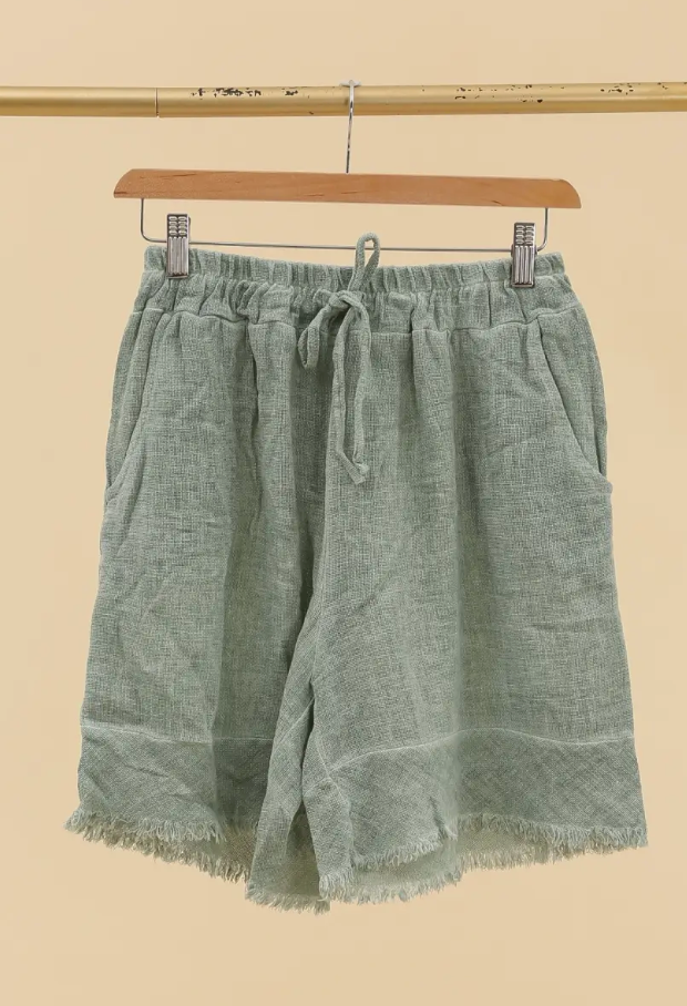 Italian Linen Shorts / 7  colors