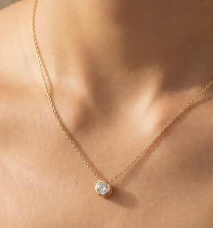 Everyday Sparkle Pendant Necklace / Gold or Silver