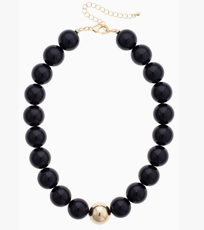 Game Day Chunky Bead Necklace