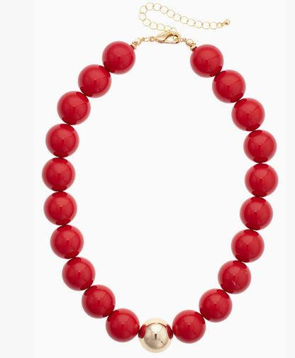 Game Day Chunky Bead Necklace
