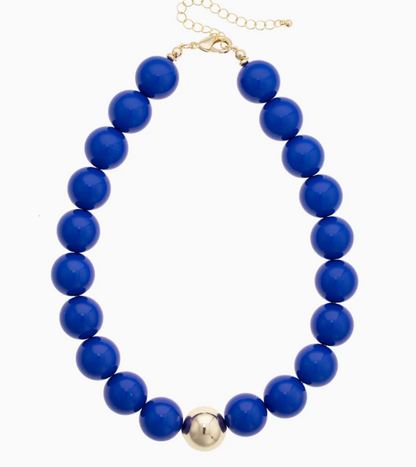Game Day Chunky Bead Necklace