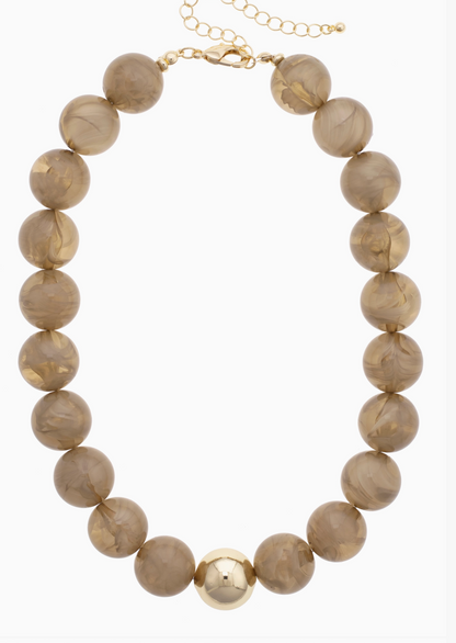 Marjorie Chunky Beaded Statement Necklace / 5 colors