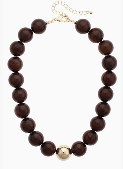 Marjorie Chunky Beaded Statement Necklace / 5 colors