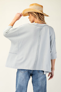 Daisy Patch Mineral Wash Pullover
