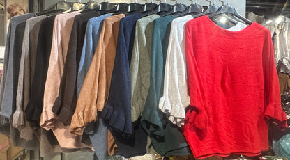 Boatneck Cashmere Blend Sweater