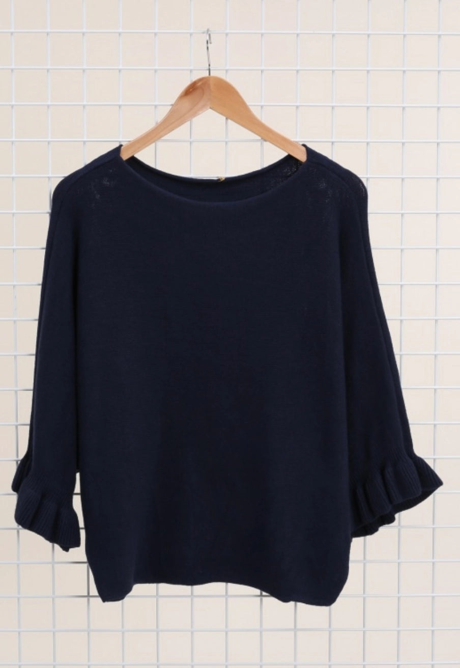 Boatneck Cashmere Blend Sweater