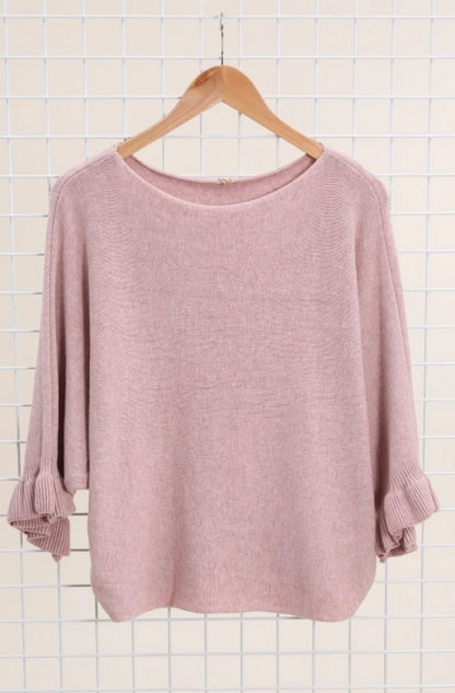 Boatneck Cashmere Blend Sweater